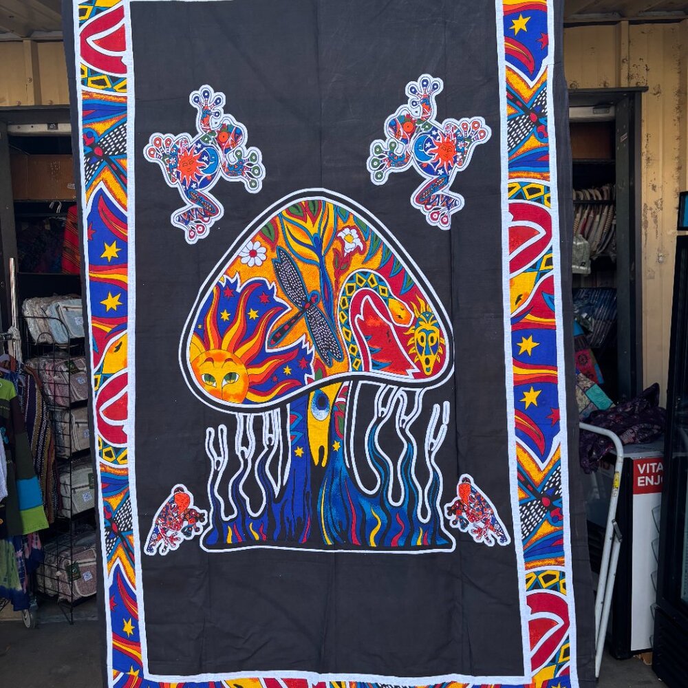 Cotton Mushroom Tapestry – 64” x 84”